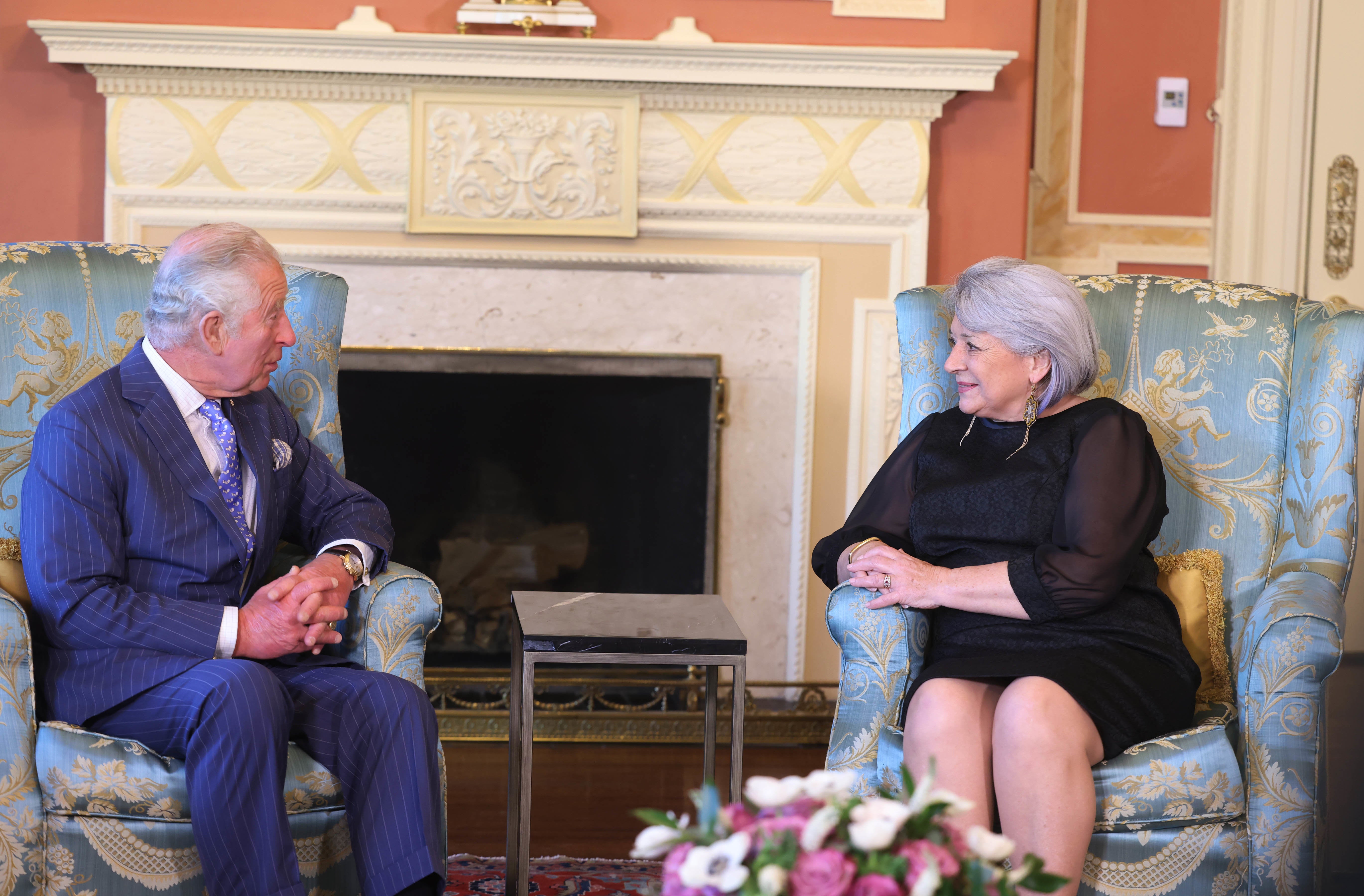 Charles meets governor general Mary Simon at the Rideau Hall in May 2022, when he was still a prince