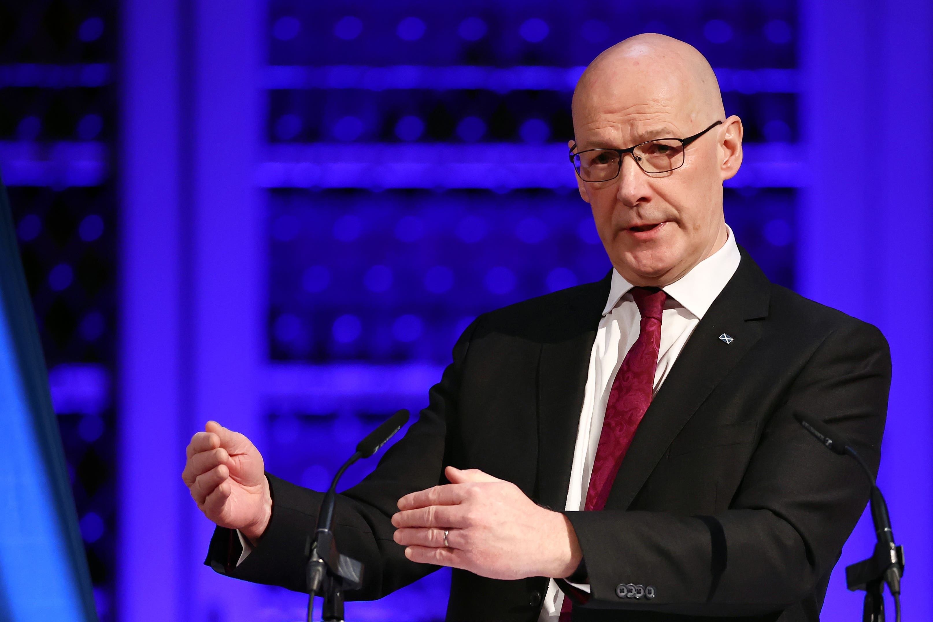 First Minister John Swinney has spoken of the consequences if the budget is not passed (Jeff Mitchell/PA)