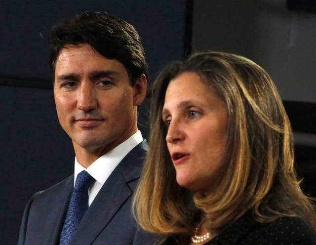 <p>Long-time Trudeau ally and  former deputy prime minister, Chrystia Freeland, shocked the prime minister last month when she resigned </p>