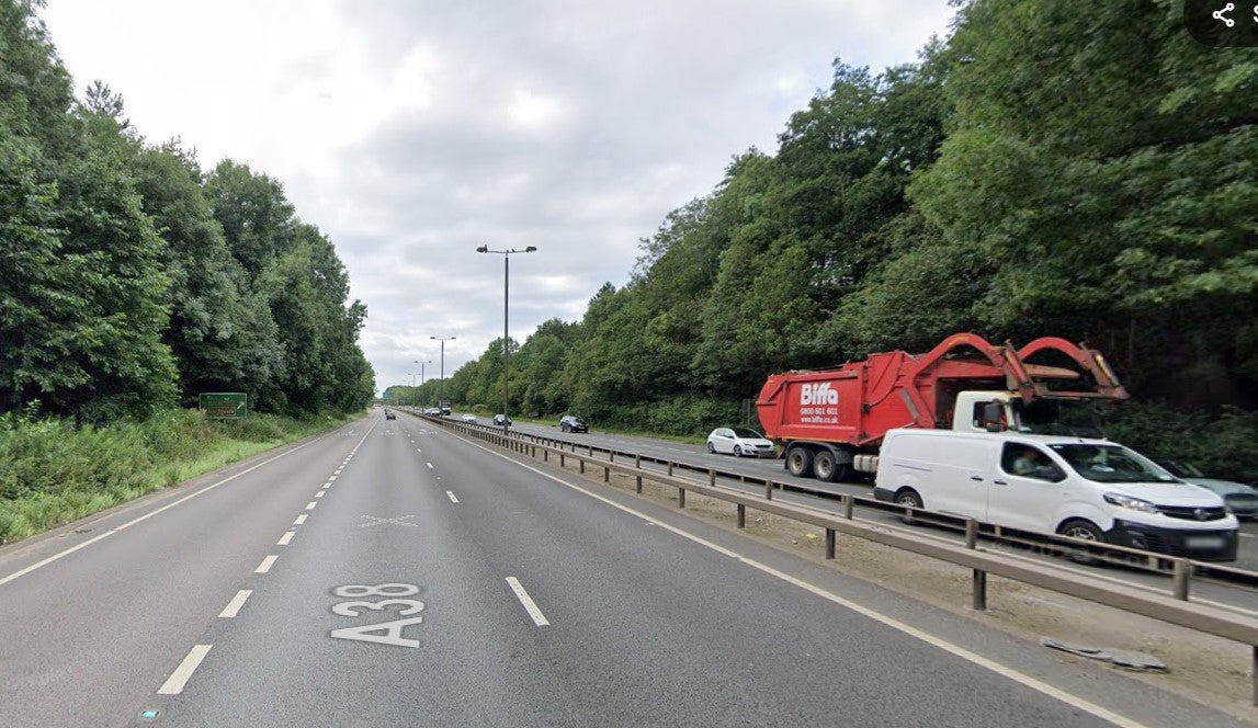 A man has been killed in a collision on the A38 in Derby