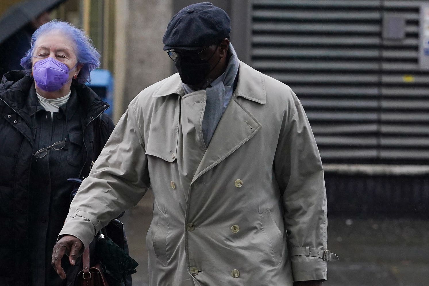 Inspector Charles Ehikioya arrives at a Metropolitan Police misconduct hearing at Palestra House (Lucy North/PA)