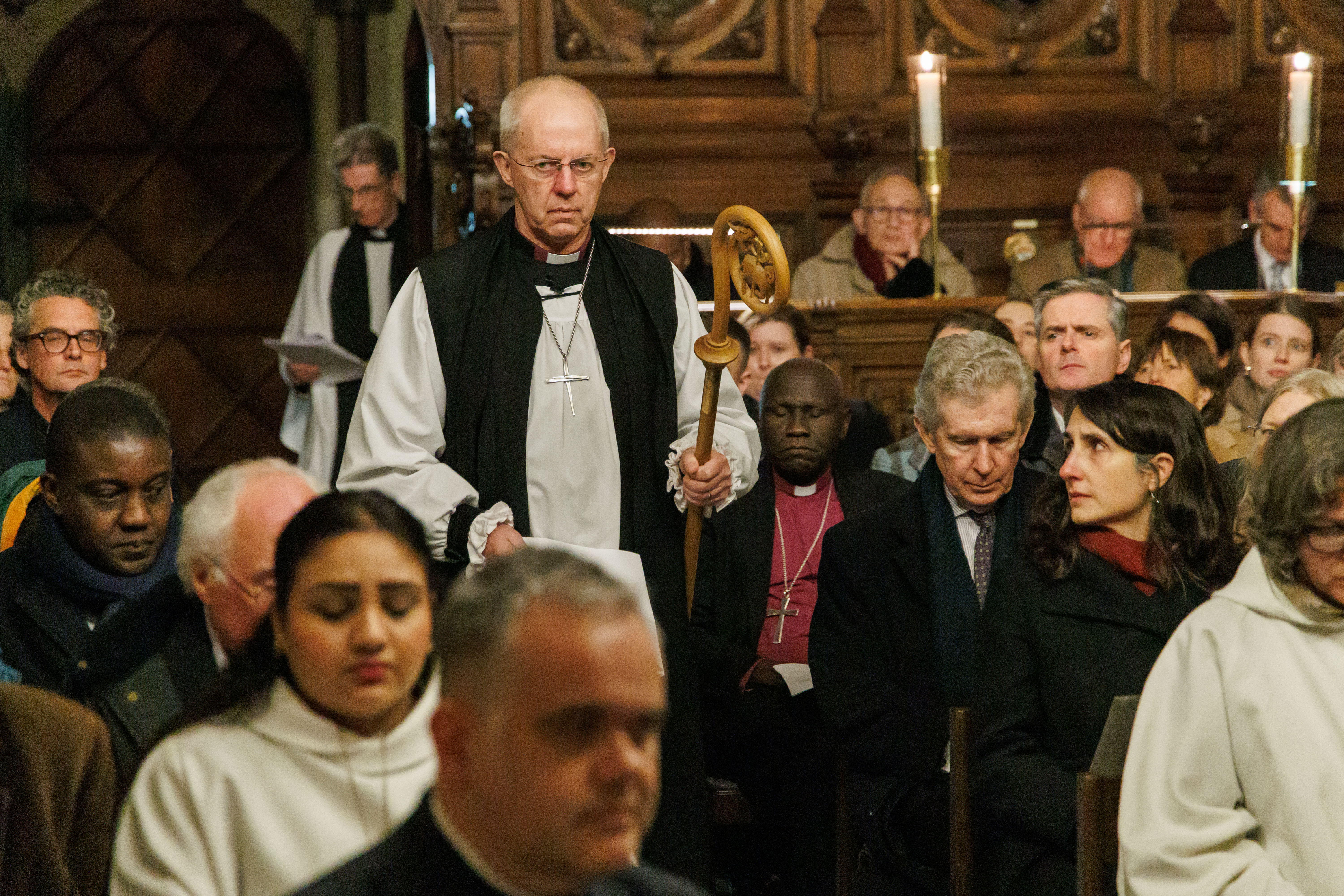 Mr Welby ceases to hold the leading role within the Church from midnight