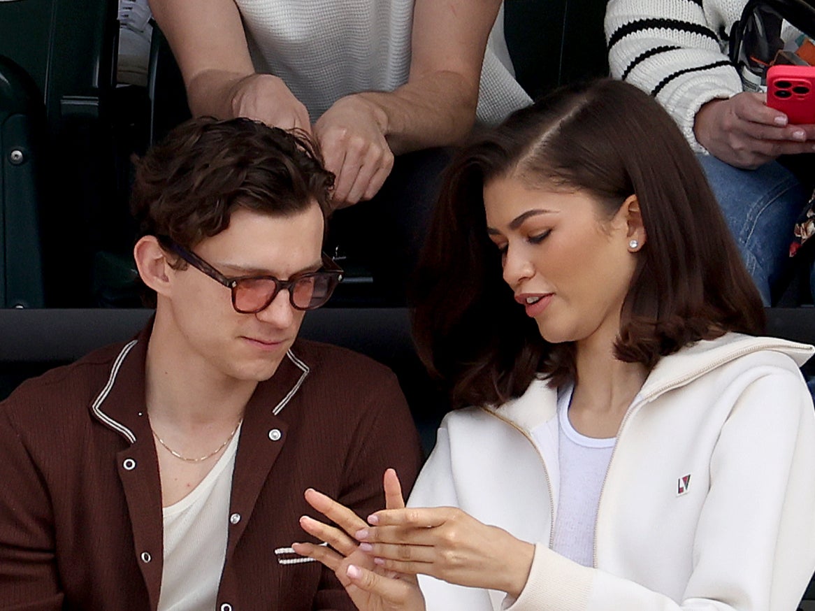 Zendaya and Tom Holland at the BNP Paribas Open in Indian Wells, California