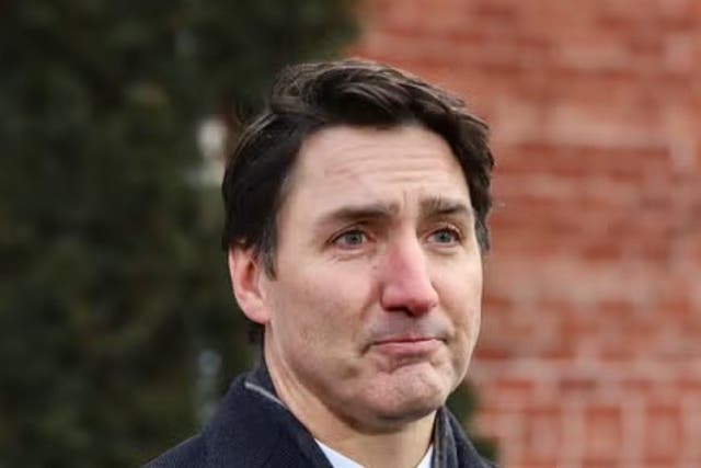 <p>Canadian Prime Minister Justin Trudeau’s notes blew away seconds before his resignation speech</p>