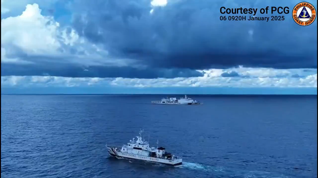 <p>Philippines says its vessel is tailing China’s ‘monster’ coast guard Vessel inPhilippines’ Exclusive Economic Zone (EEZ) </p>
