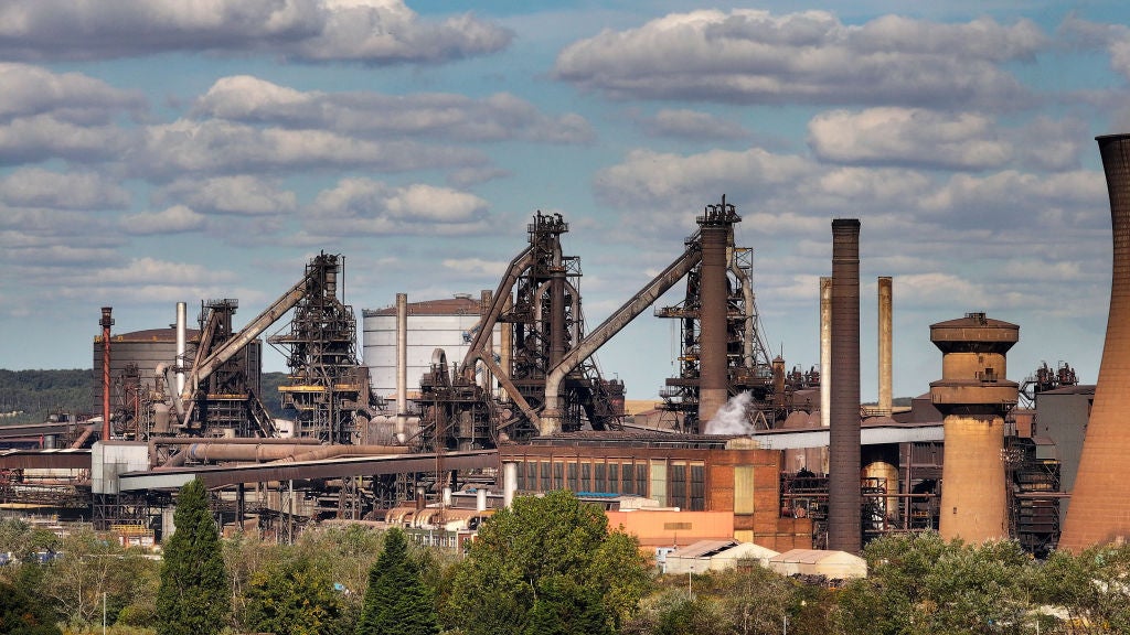 The British Steel Scunthorpe site