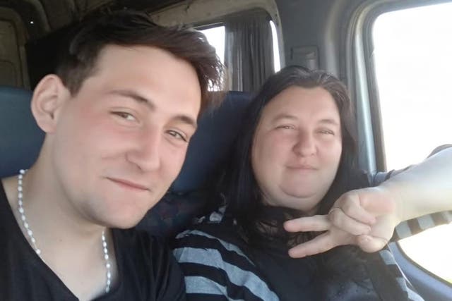 <p>Roman Biletskiy Jr., 25, (pictured left) was freed in a major prisoner swap on December 30 –?his mum Valeriia Biletskiy (pictured right) is elated at her son’s return </p>