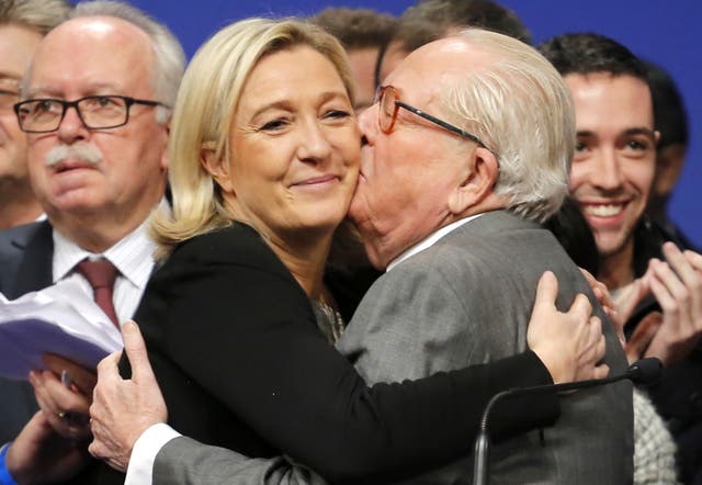 <p>Marine Le Pen said she regrets expelling her father from National Rally </p>