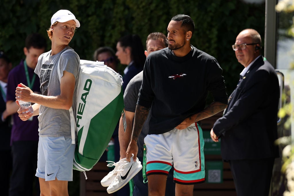 Sinner, left, is a two-time grand slam winner and defends his title at the Australian Open