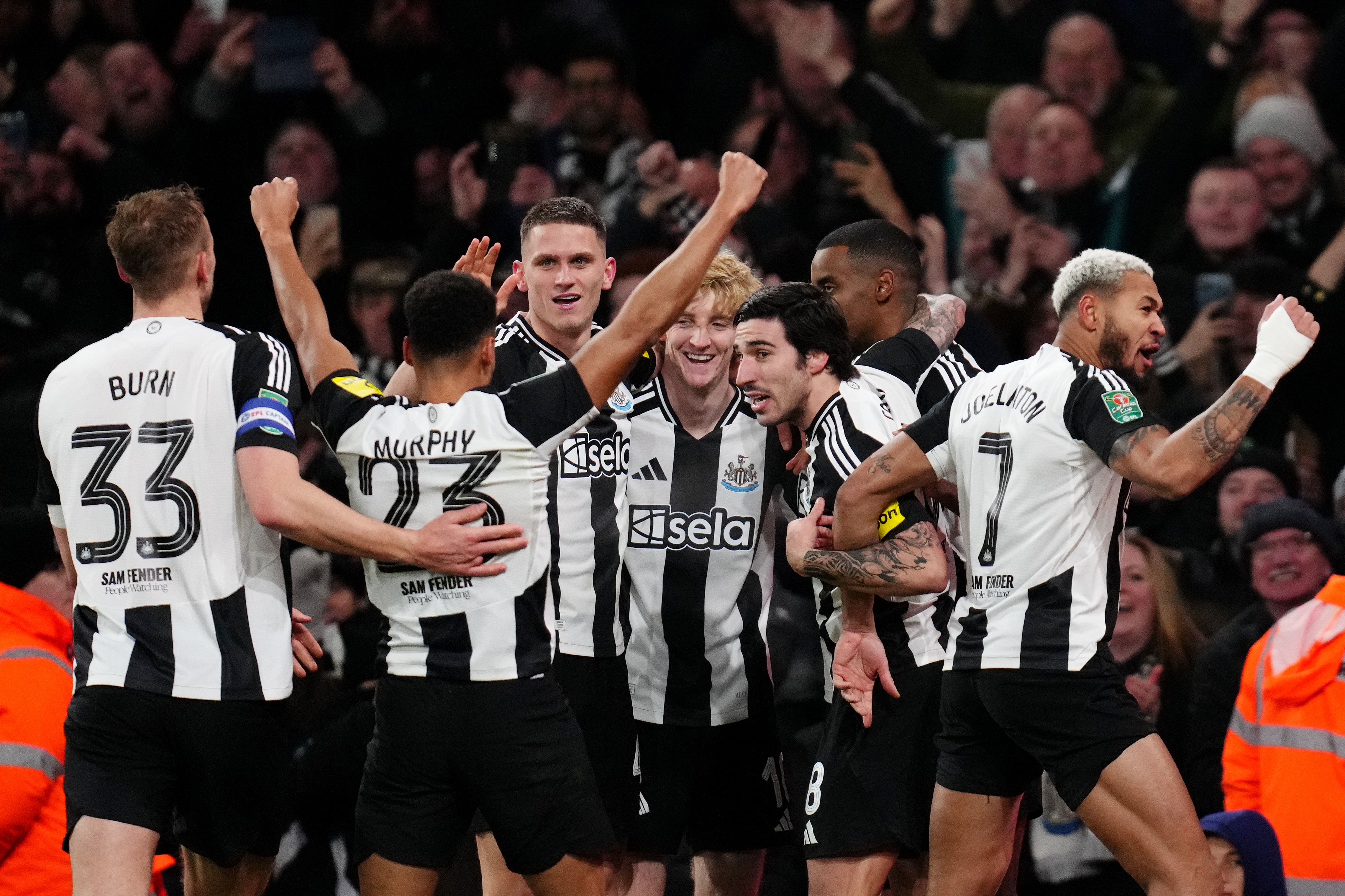 Newcastle in pole position to reach Carabao Cup final after win at Arsenal