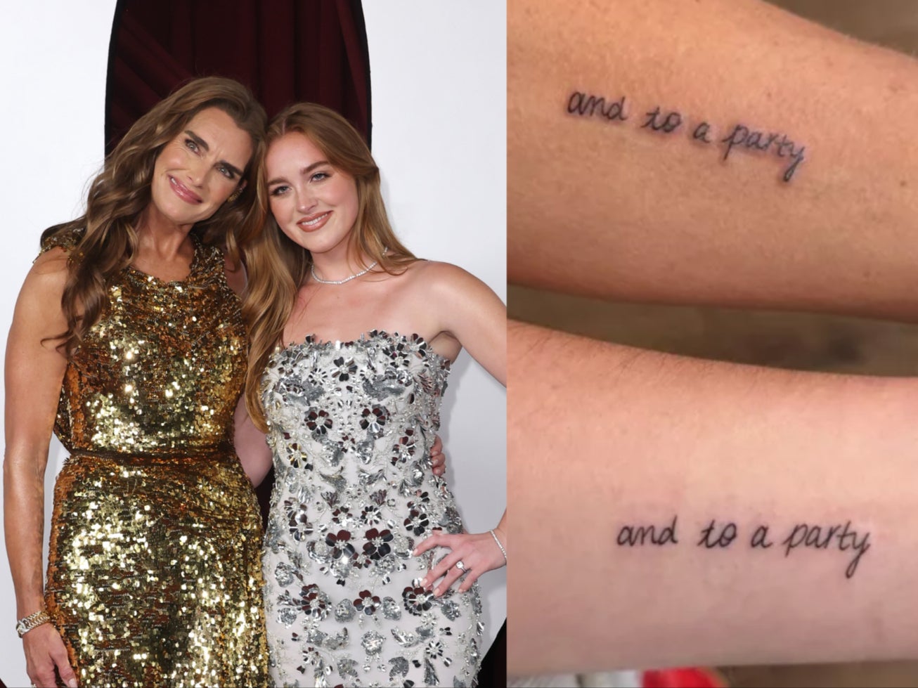 Brooke Shields and her daughter Rowan got matching tattoos to commemorate the New Year