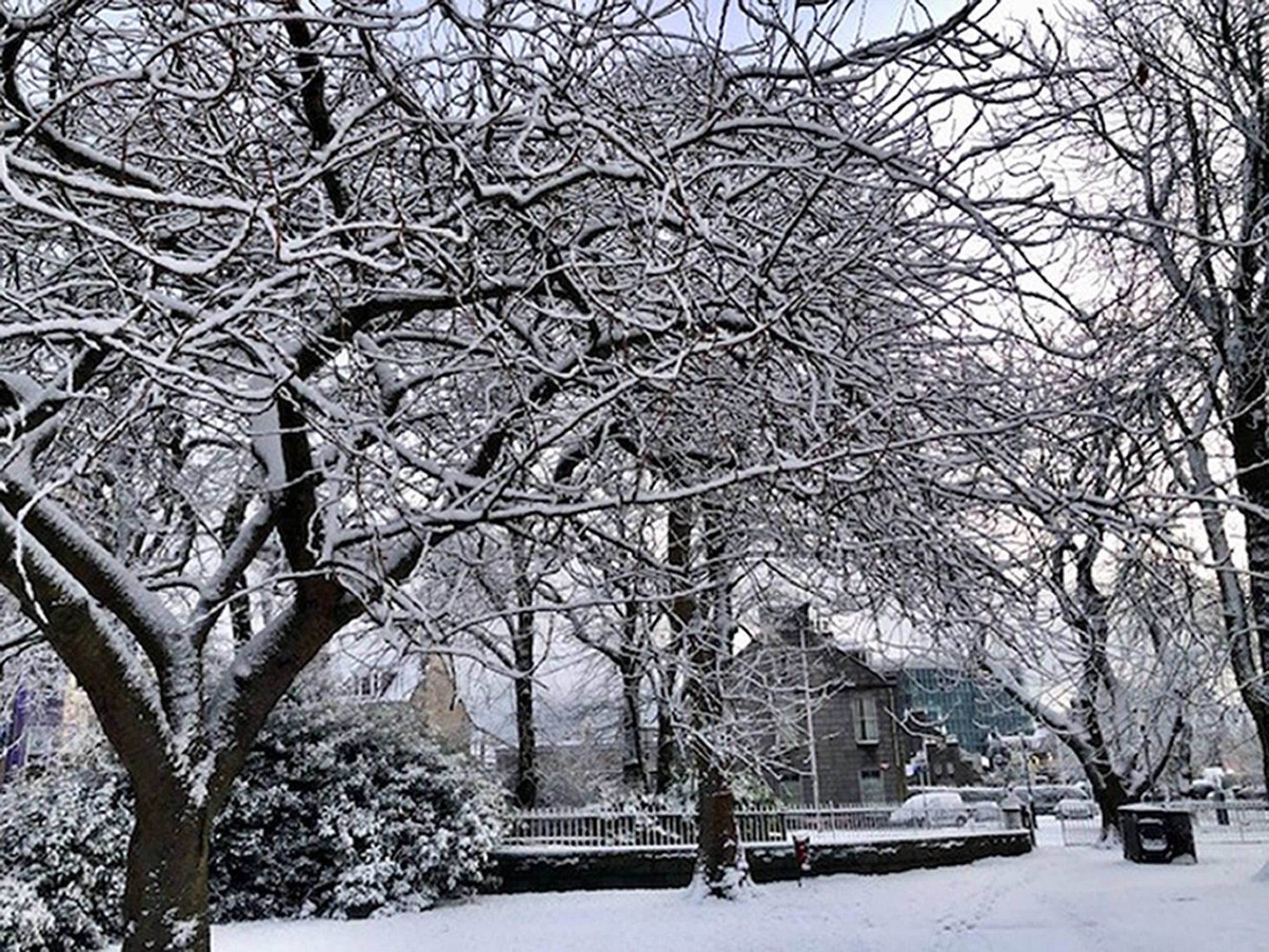 A snow warning is in place for southern England on Wednesday