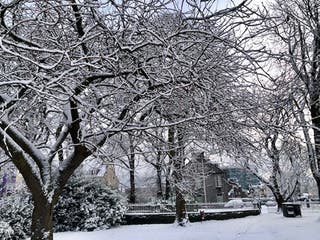 A snow warning has been issued for southern England on Wednesday.