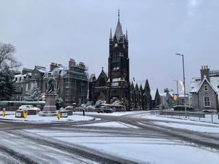 Winter conditions in Aberdeen