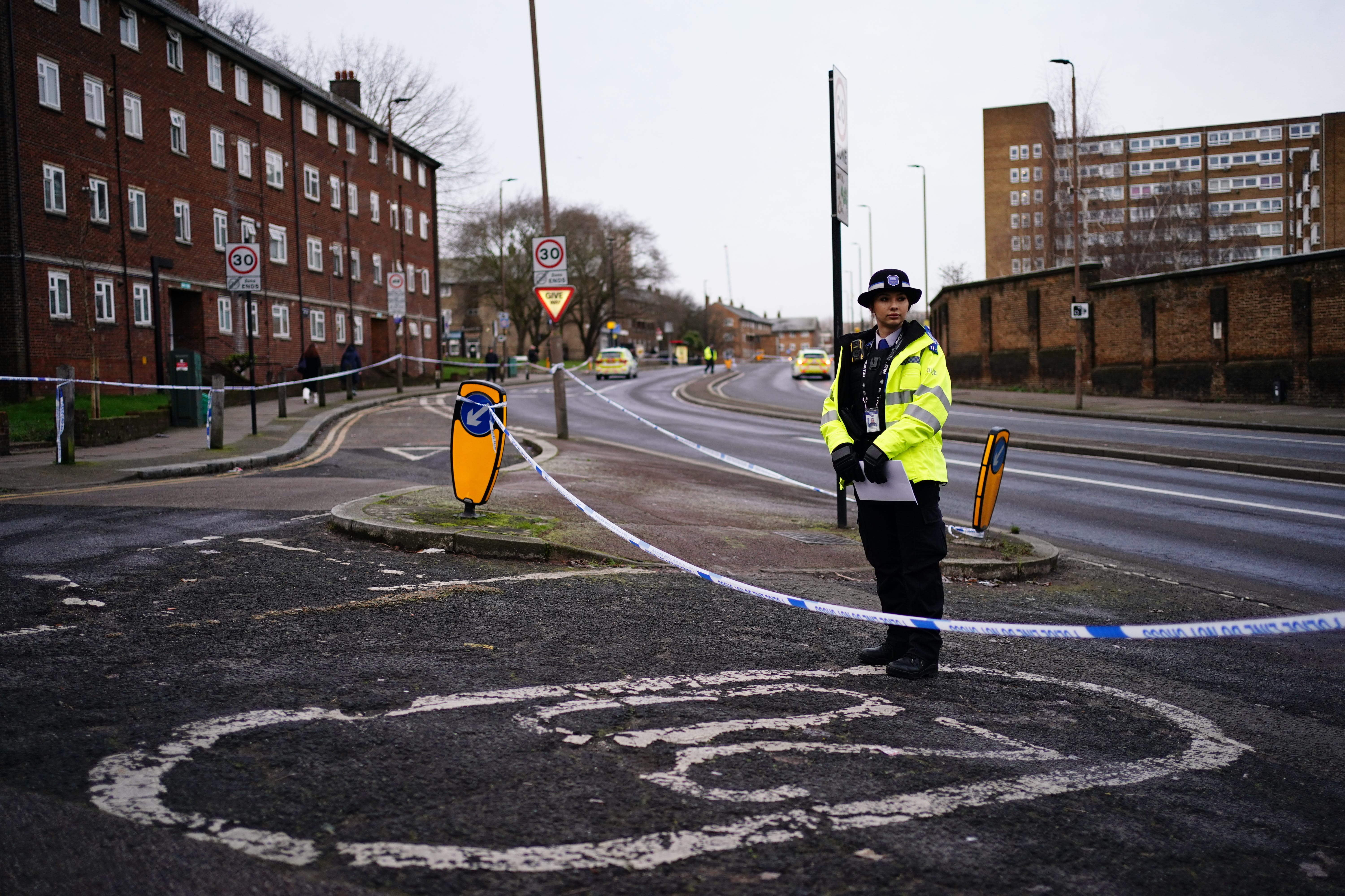 Police are continuing to investigate the murder of a 14-year-old boy who was stabbed to death on a bus in Woolwich, south-east London, on Tuesday afternoon (Jordan Pettitt/PA)