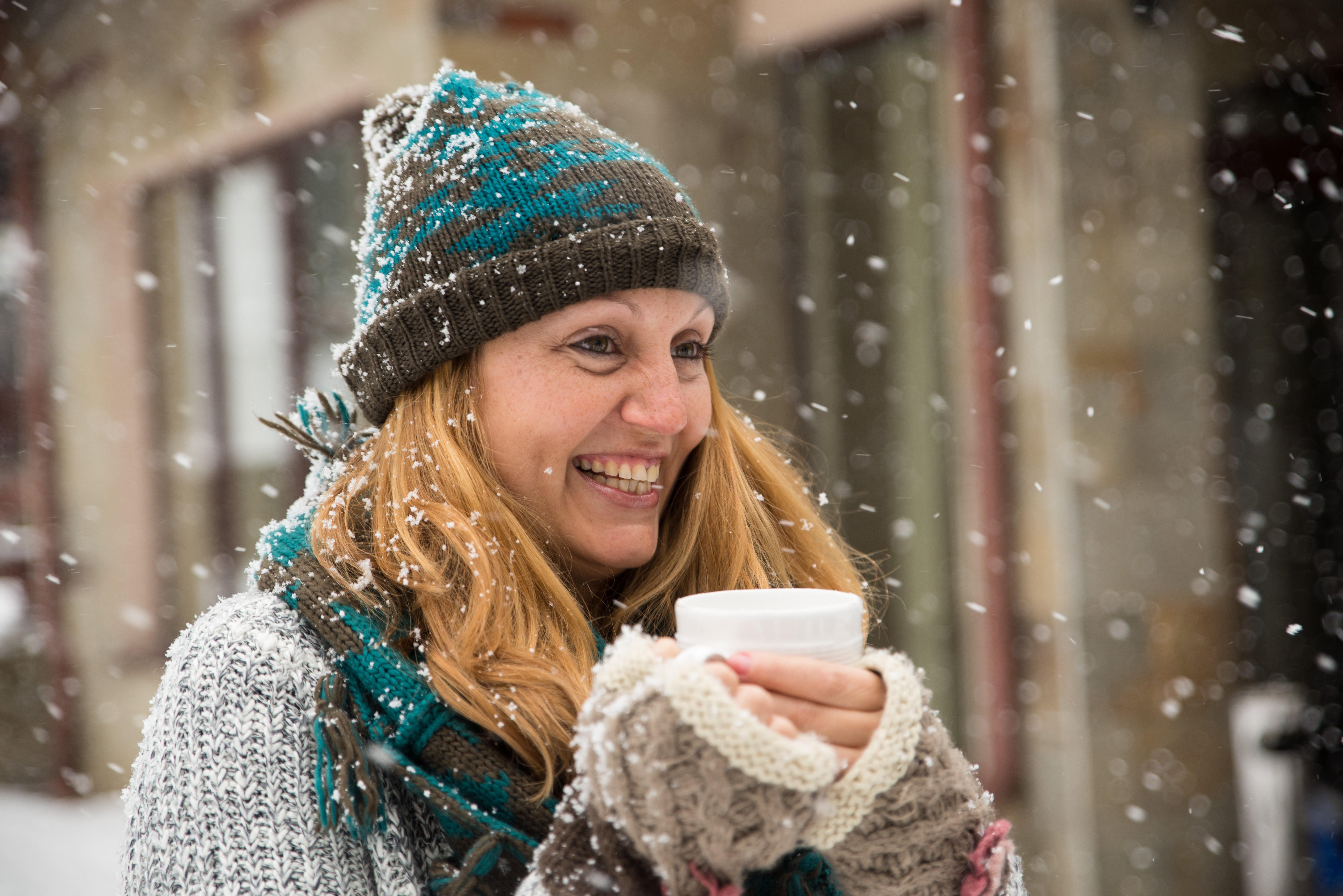 The cold weather zaps hair of moisture making it more fragile (Alamy/PA)