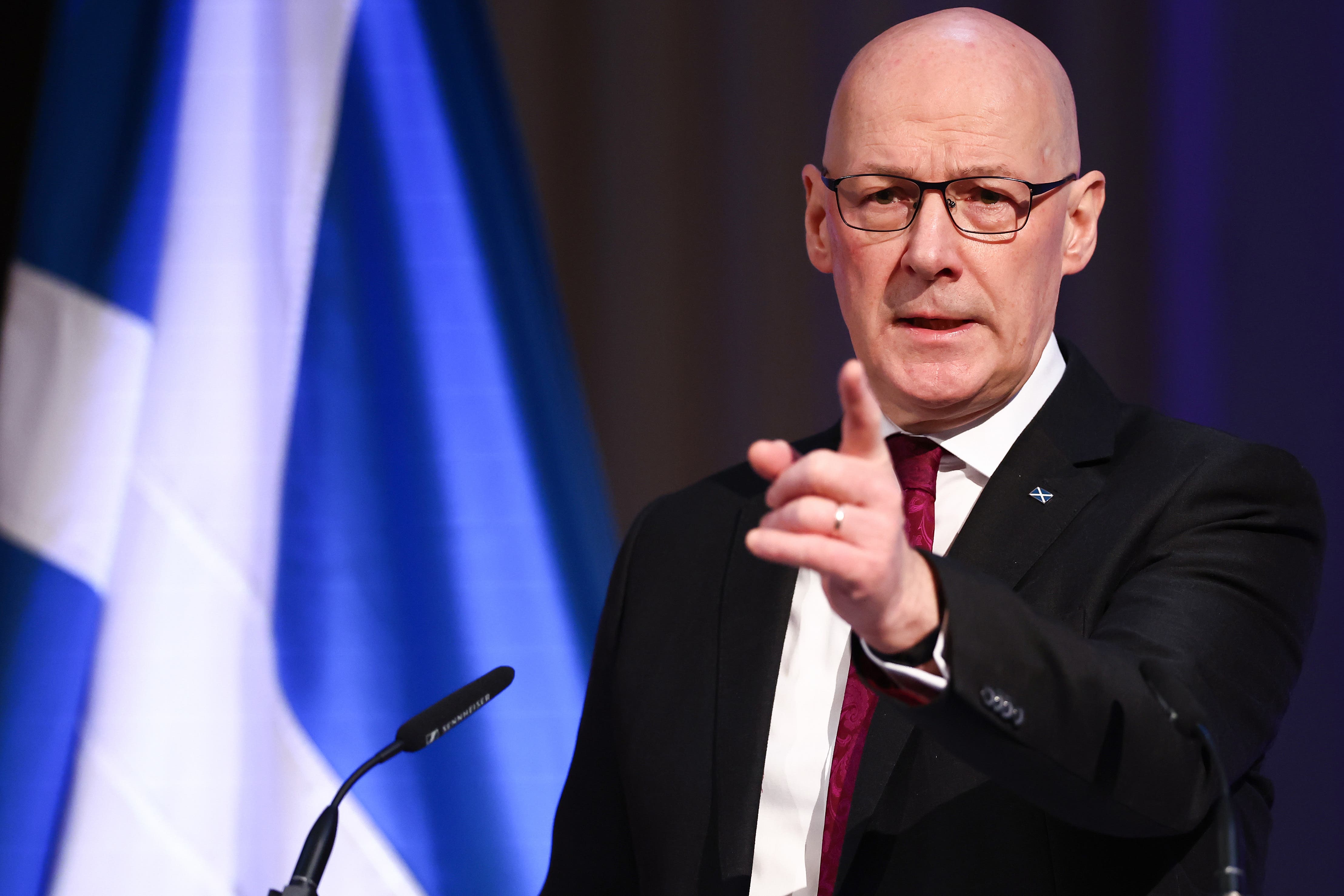 First Minister John Swinney says he wants to ‘finish the task’ on Scottish independence (Jeff Mitchell/PA)