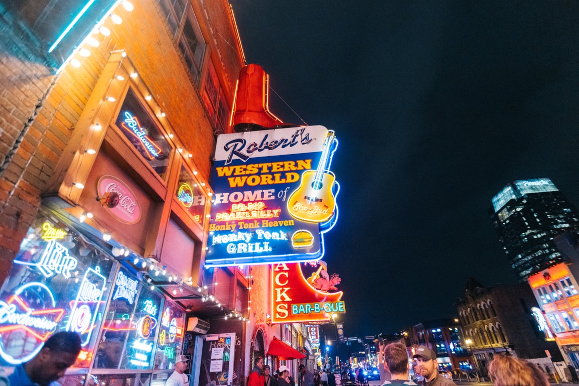 Honky tonk: Outside Robert’s Western World