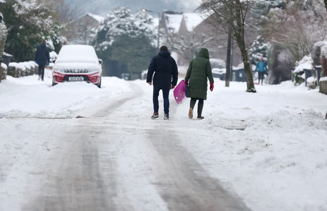 <p>Schools are closed across the country as snow hits the UK  </p>
