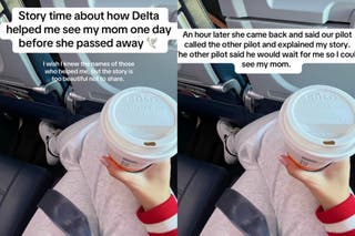 Delta Airlines praised for holding flight to allow daughter time with
