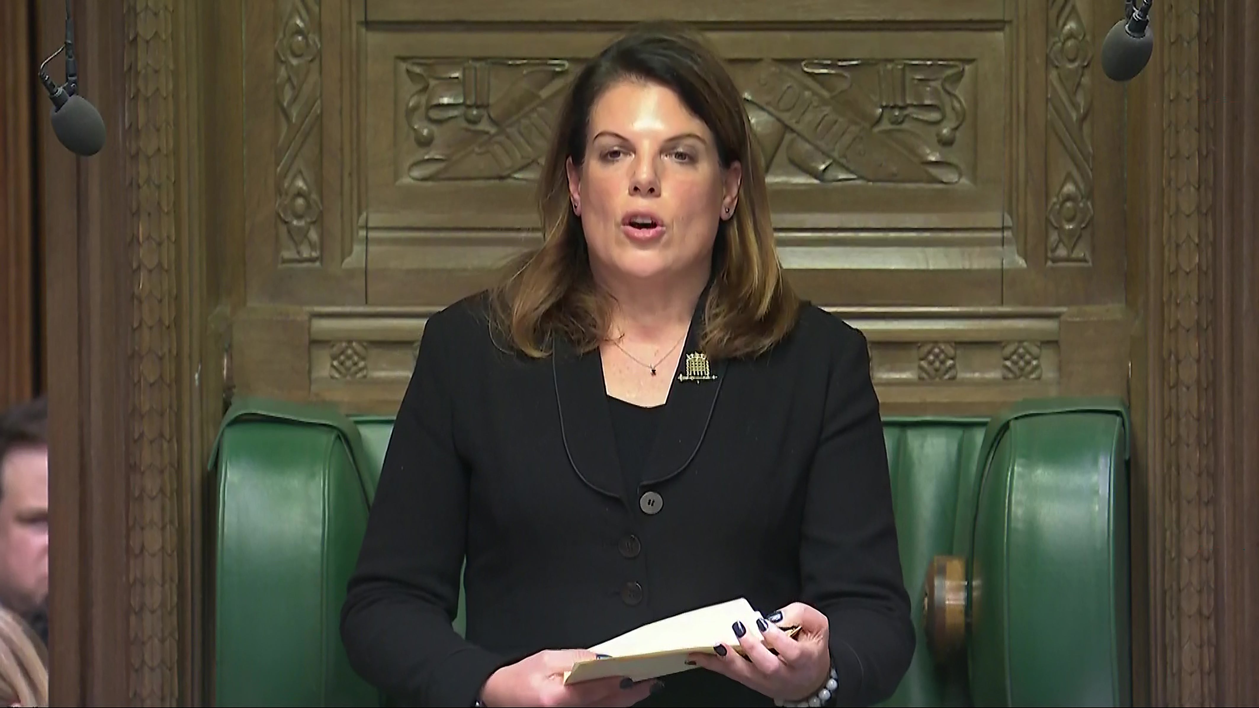 Deputy Speaker of the House of Commons Caroline Nokes reading out the vote result