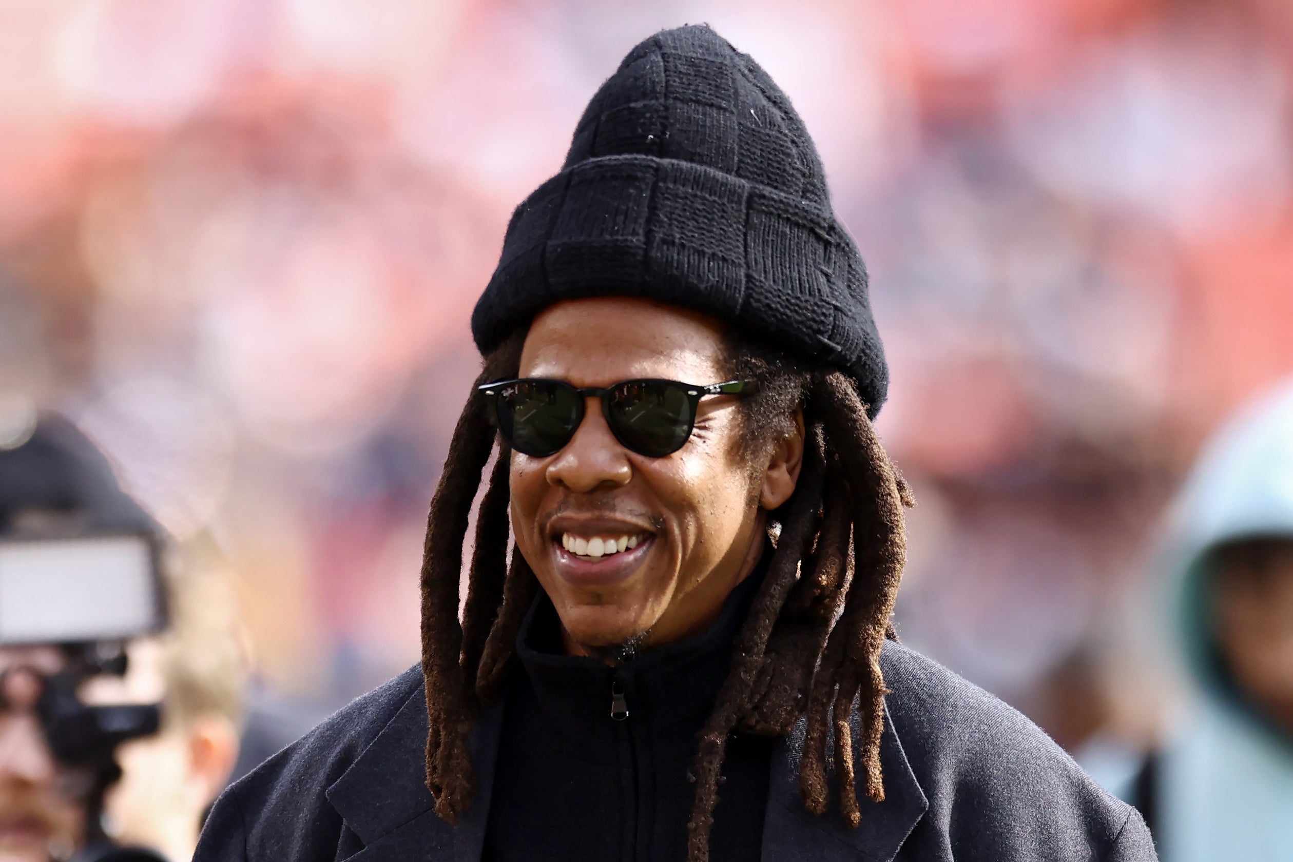 Jay-Z attending an NFL game between the Dallas Cowboys and the Washington Commanders in November 2024