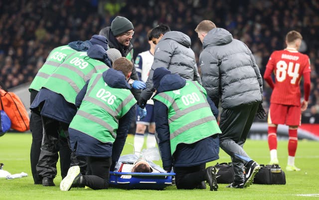 <p>Rodrigo Bentancur suffered a head injury in the Carabao Cup semi-final versus Liverpool</p>