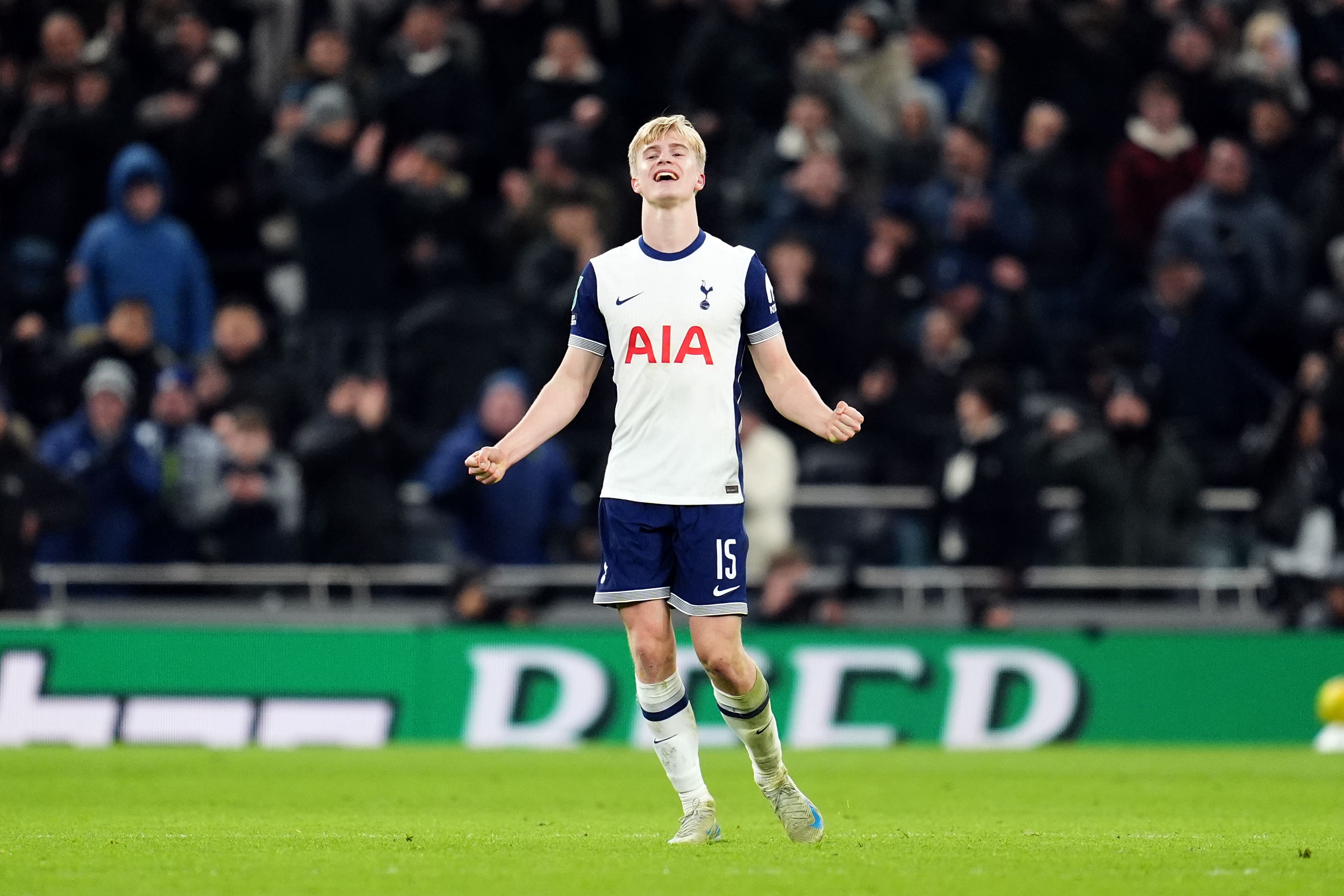 Lucas Bergvall makes most of reprieve to give Tottenham advantage over Liverpool