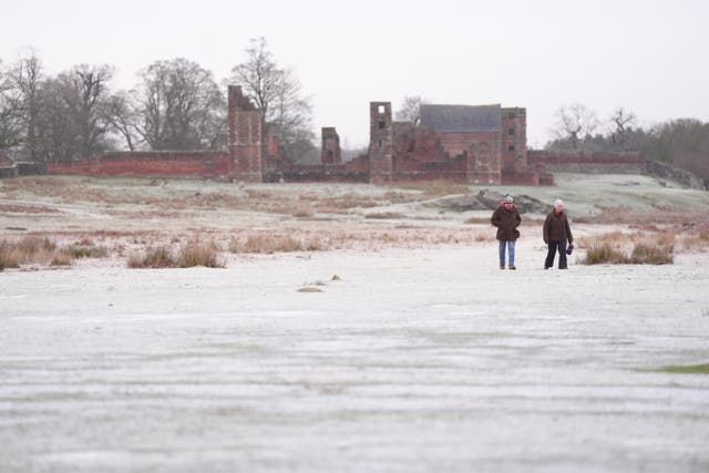 People walking in Bradgate Park in Leicester (Joe Giddens/PA)