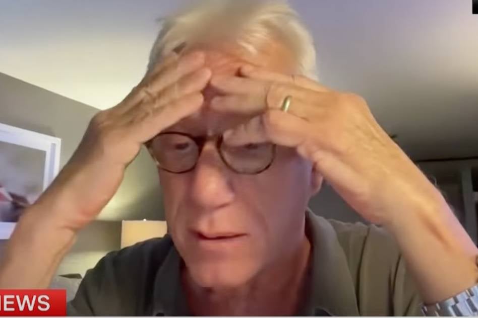 <p>James Woods emotional talking about losing home on CNN</p>