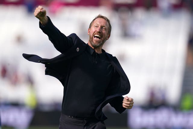 Graham Potter is West Ham’s new head coach (John Walton/PA)