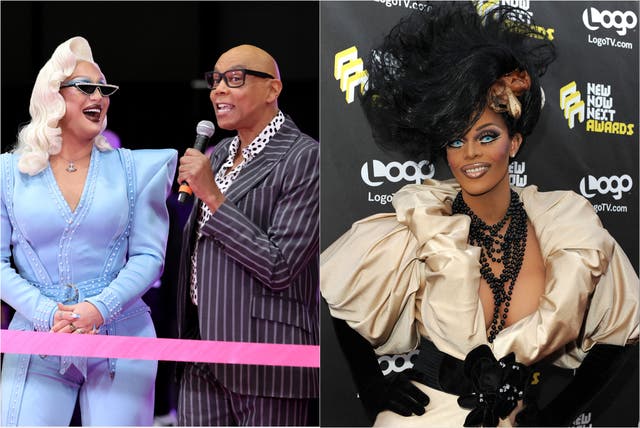 <p>The Vivienne (izquierda) con RuPaul; a la derecha, la <em>drag queen</em> Tyra Sanchez</p>