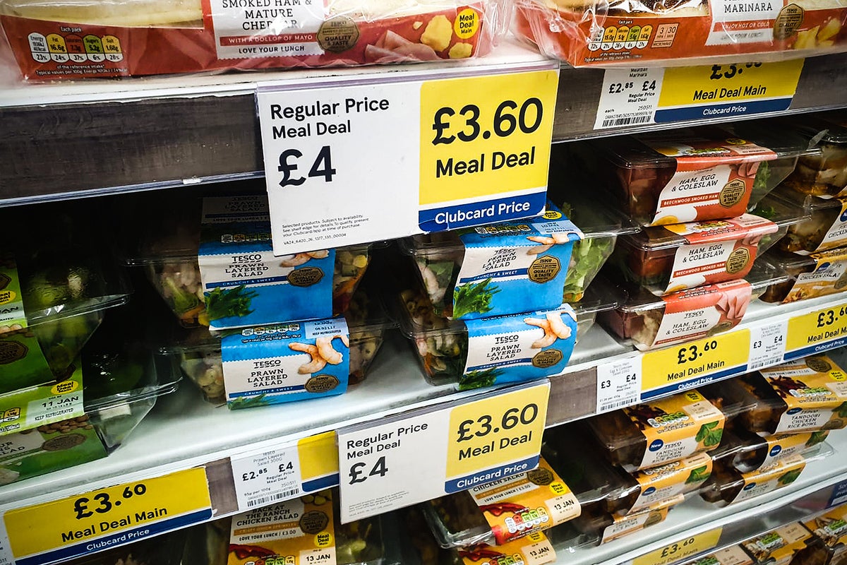 How much a Tesco meal deal has increased by