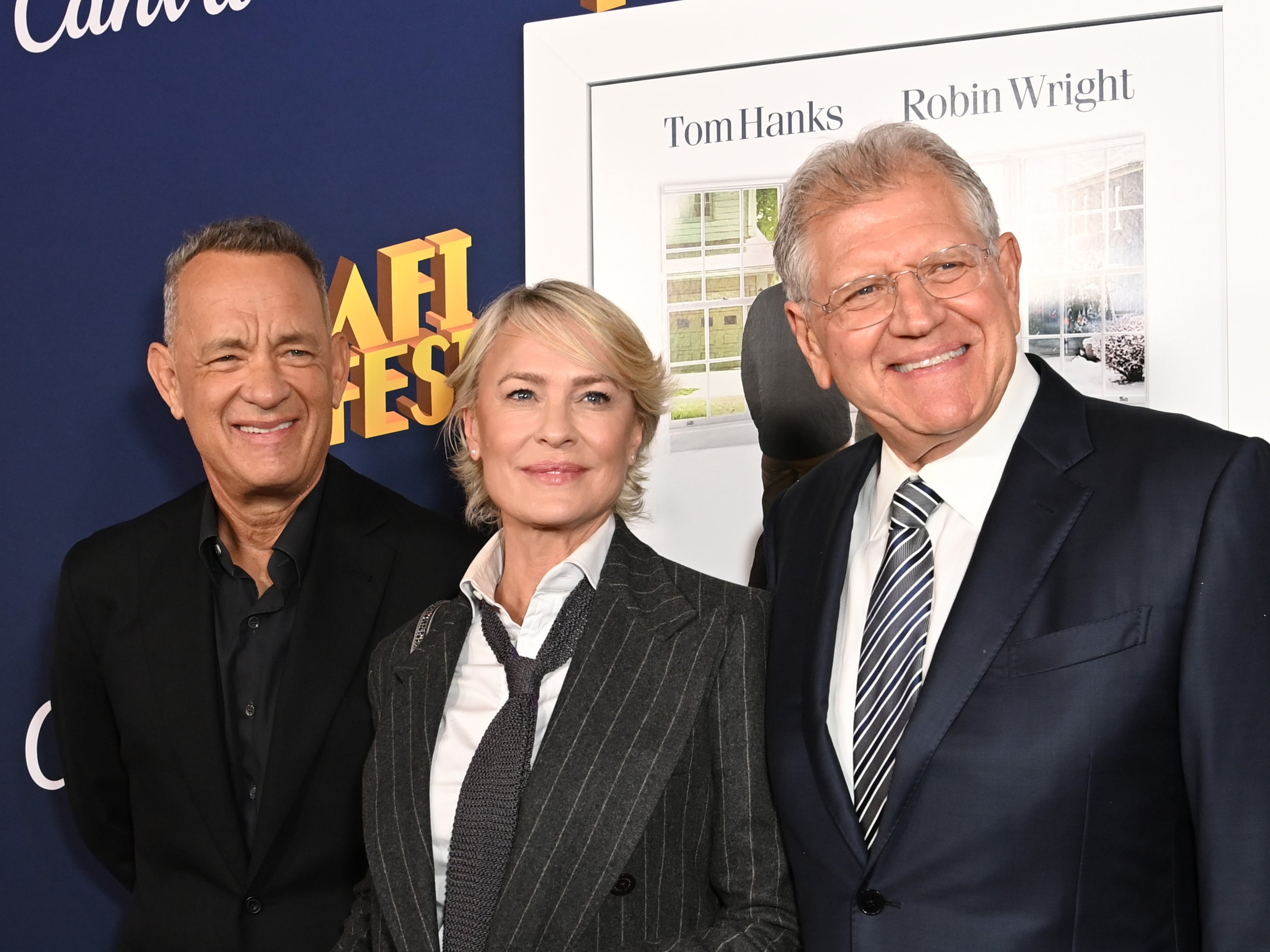 Robert Zemeckis se reuniu com as estrelas de 'Forrest Gump', Tom Hanks e Robin Wright, para 'Here'