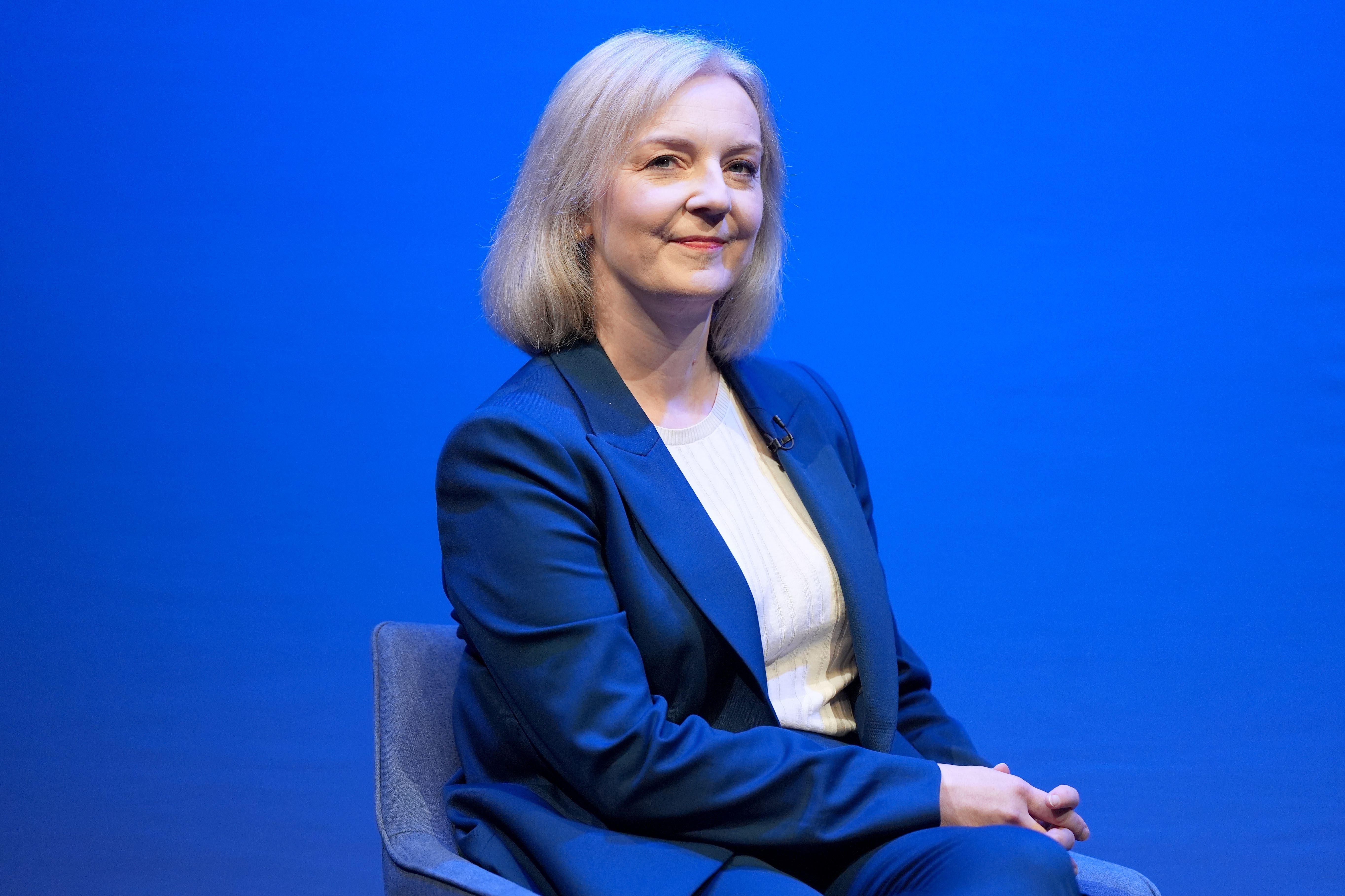 Liz Truss during the Conservative Party Conference in Birmingham (Jacob King/PA)