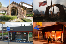 Haunting before-and-after images of LA buildings razed to the ground show extent of devastating fires