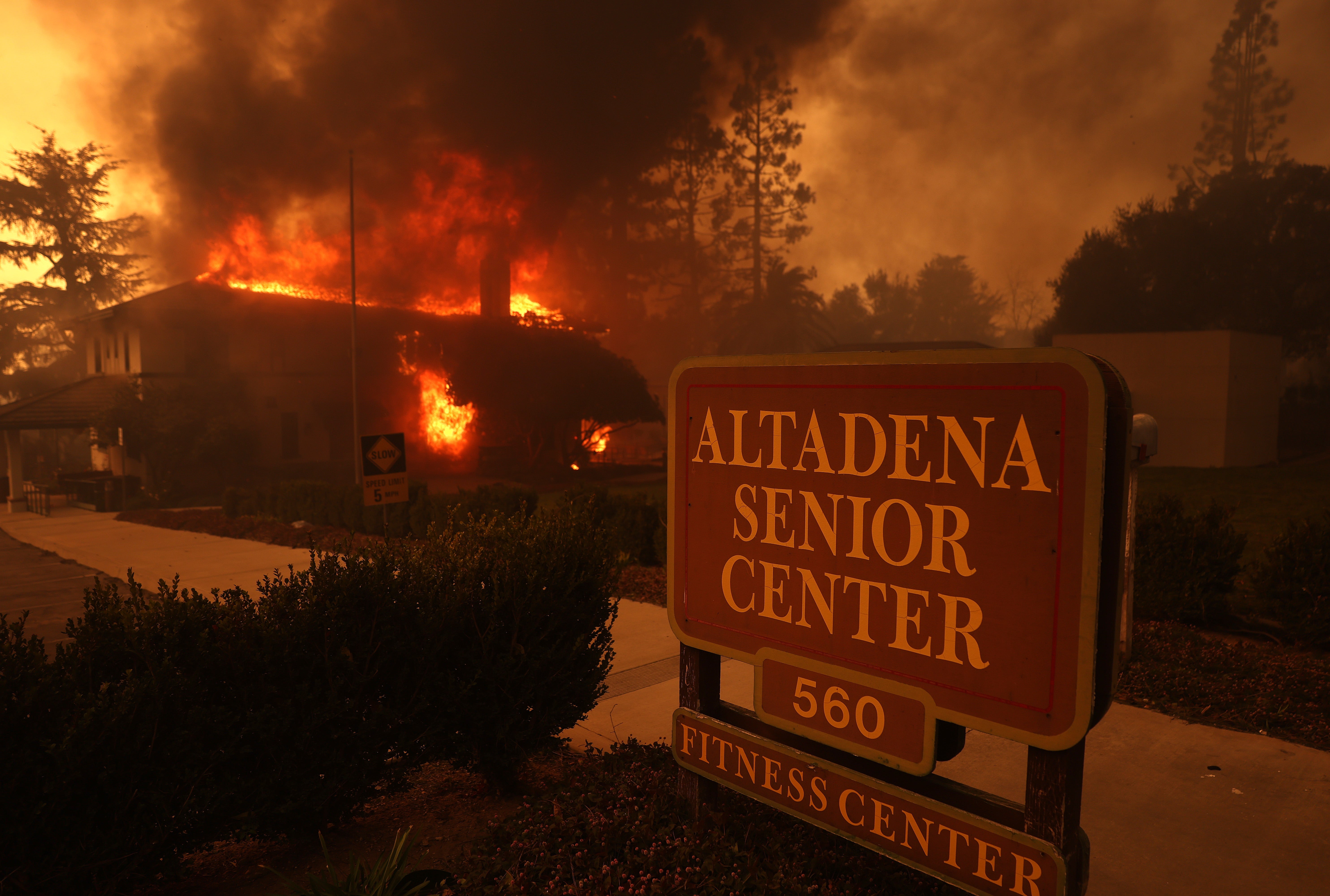 The home was evacuated after it caught fire