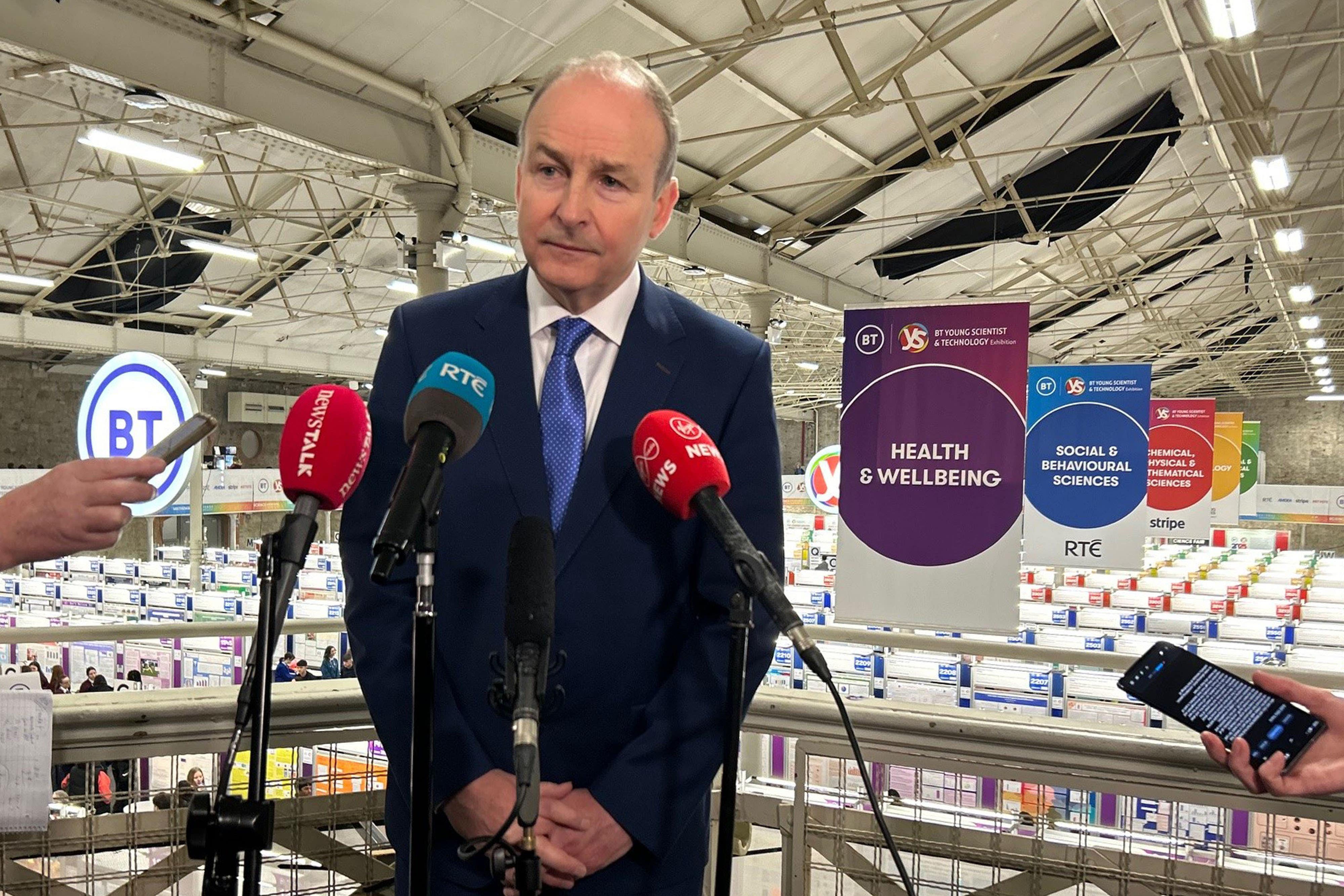 Micheal Martin said Ireland offers a good base for companies to export into European, Middle Eastern and African markets (Cillian Sherlock/PA)