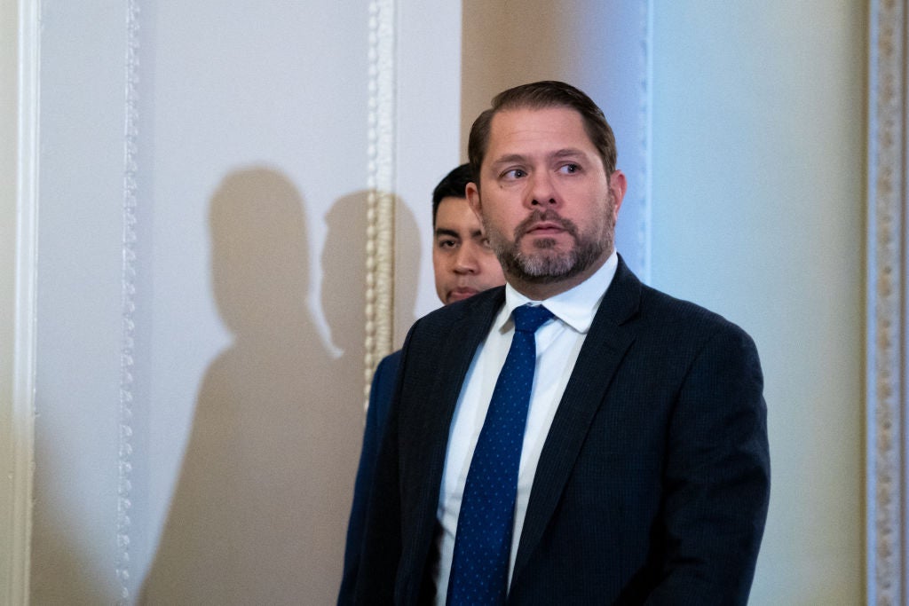 Freshman Senator Ruben Gallego of Arizona said Democrats had a simple message if there was a shutdown: ‘Donald Trump and the Republicans shut down the government.’