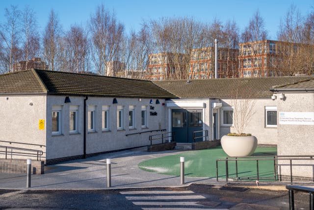 <p>The Thistle drugs consumption room at the NHS Enhanced Drug Treatment Facility at Hunter Street Health Centre in Glasgow</p>