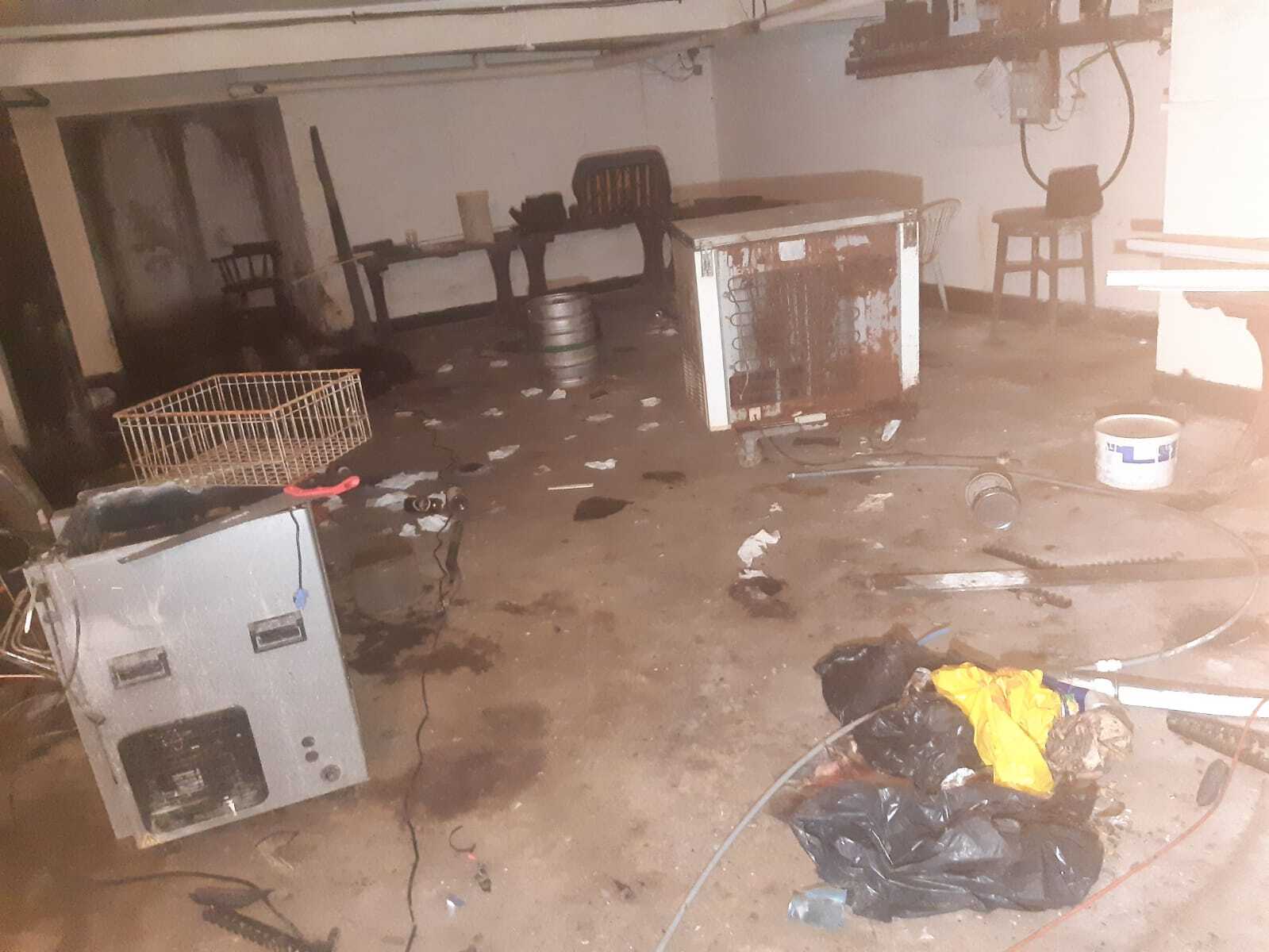 The basement of a disused wine bar in east London where Mr Bigg’s body was found