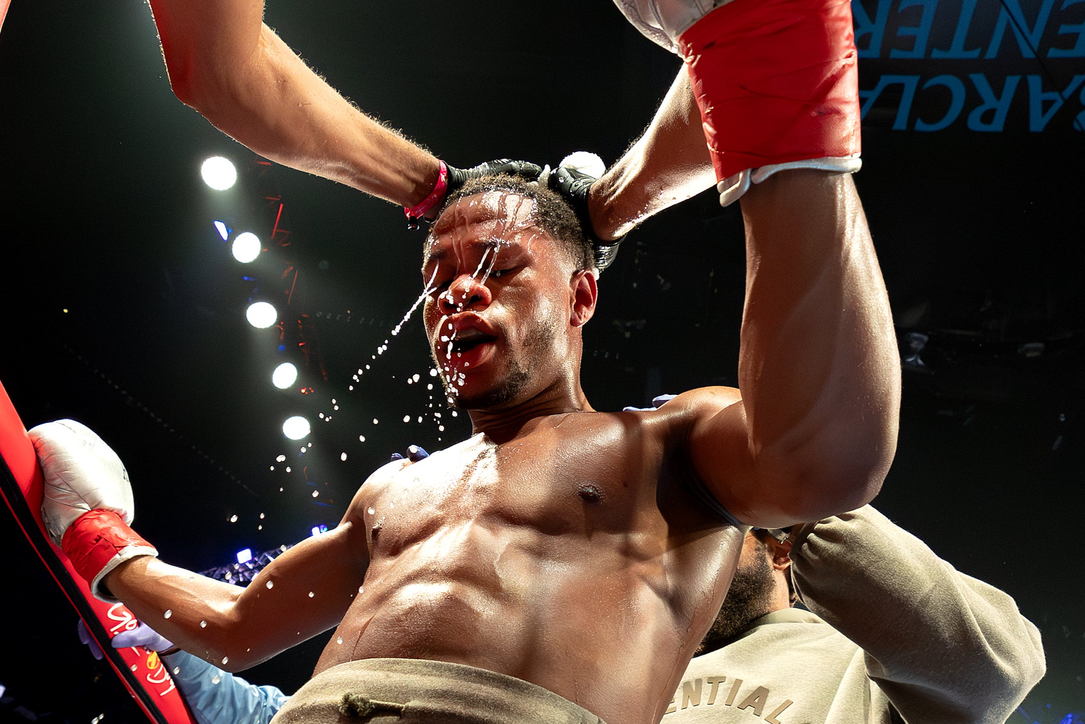 Devin Haney during his overturned loss to Ryan Garcia in April 2024