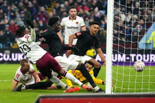 Amadou Onana helped Aston Villa claim a fightback win over West Ham (Mike Egerton/PA)