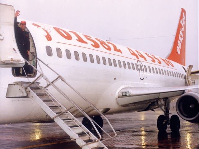 <p>Open skies: Stelios Haji-Iaonnou on easyJet’s first flight in November 1995 – enabled by deregulation</p>