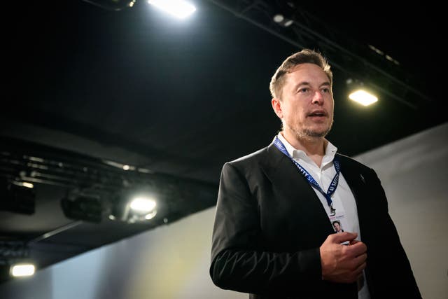 Elon Musk has sought to involve himself even more in British politics over the past week (Leon Neal/PA)