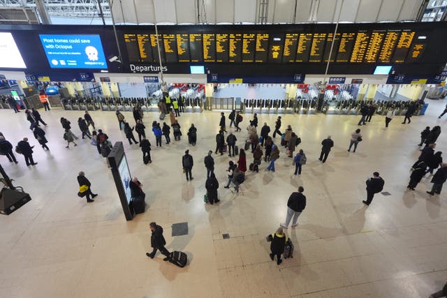 Part of Waterloo Station was evacuated (Yui Mok/PA)