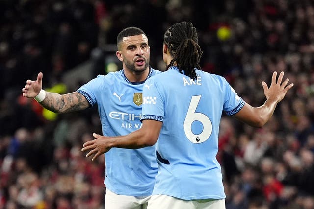 Nathan Ake and Kyle Walker have formed part of a strong City defence over recent years (Peter Byrne/PA)