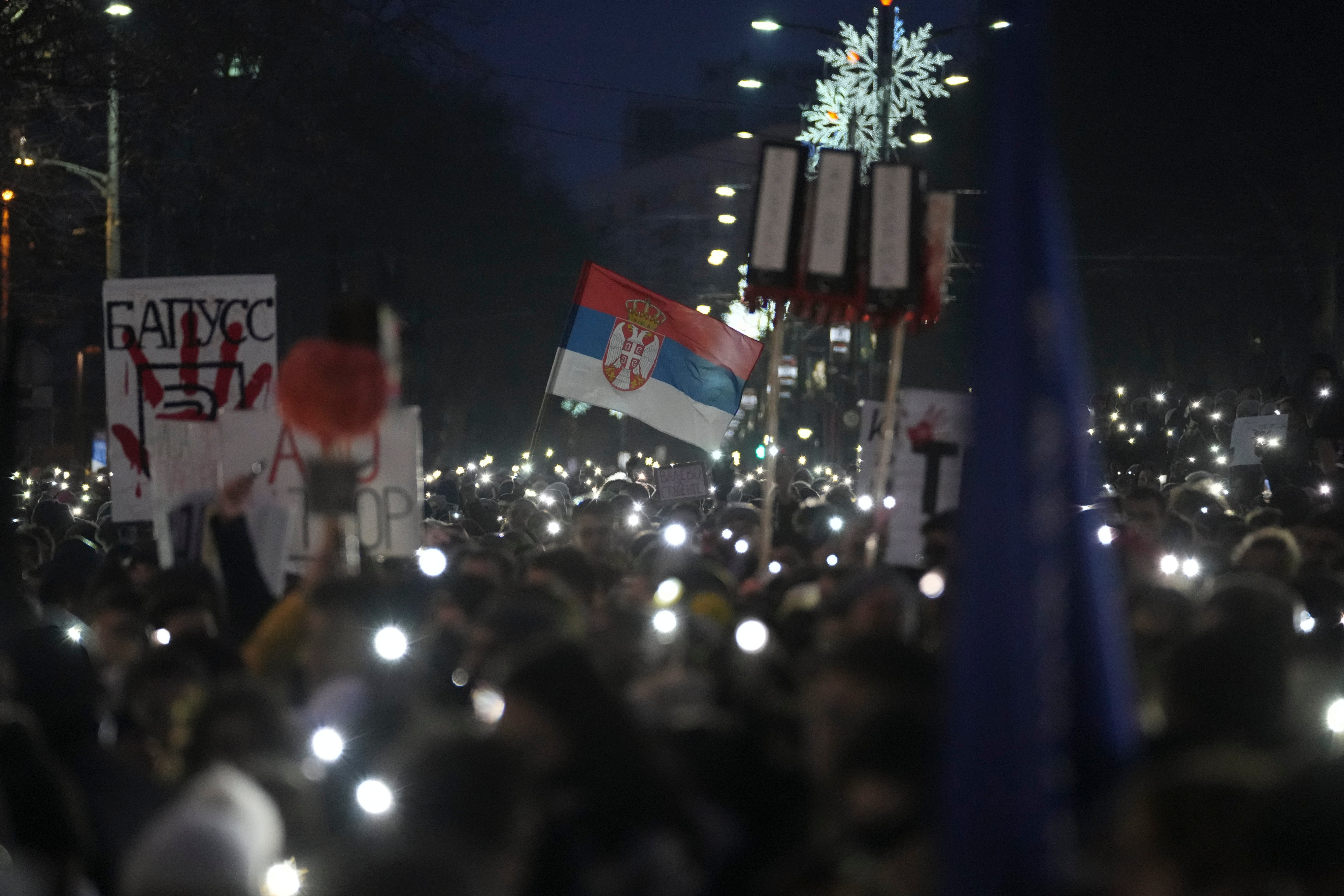 Serbia Roof Collapse Protest