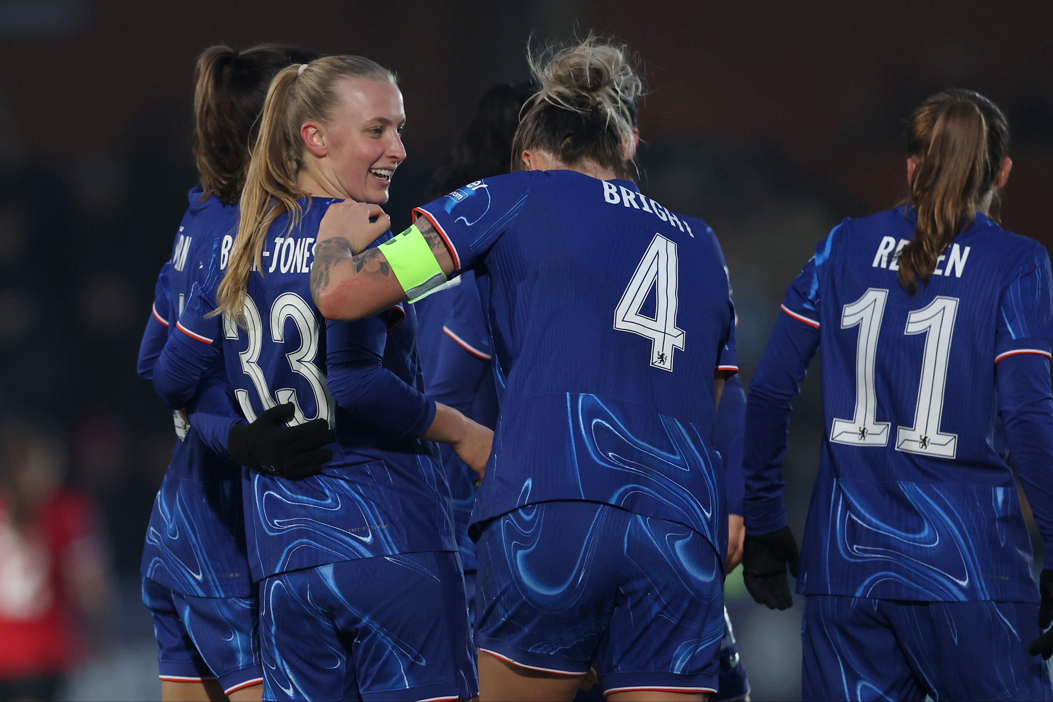 Chelsea and Manchester City cruise through to fifth round of Women’s FA Cup 