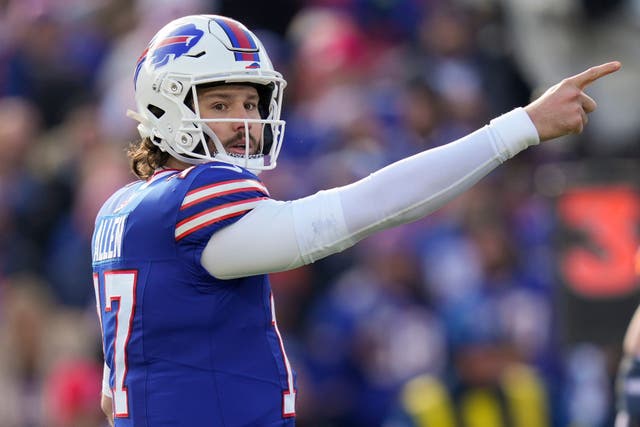 Quarterback Josh Allen led the Buffalo Bills to a 31-7 win over the Denver Broncos in their AFC wild card game (Seth Wenig/AP)